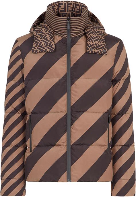 fendi down jacket men|fendi brown nylon jacket.